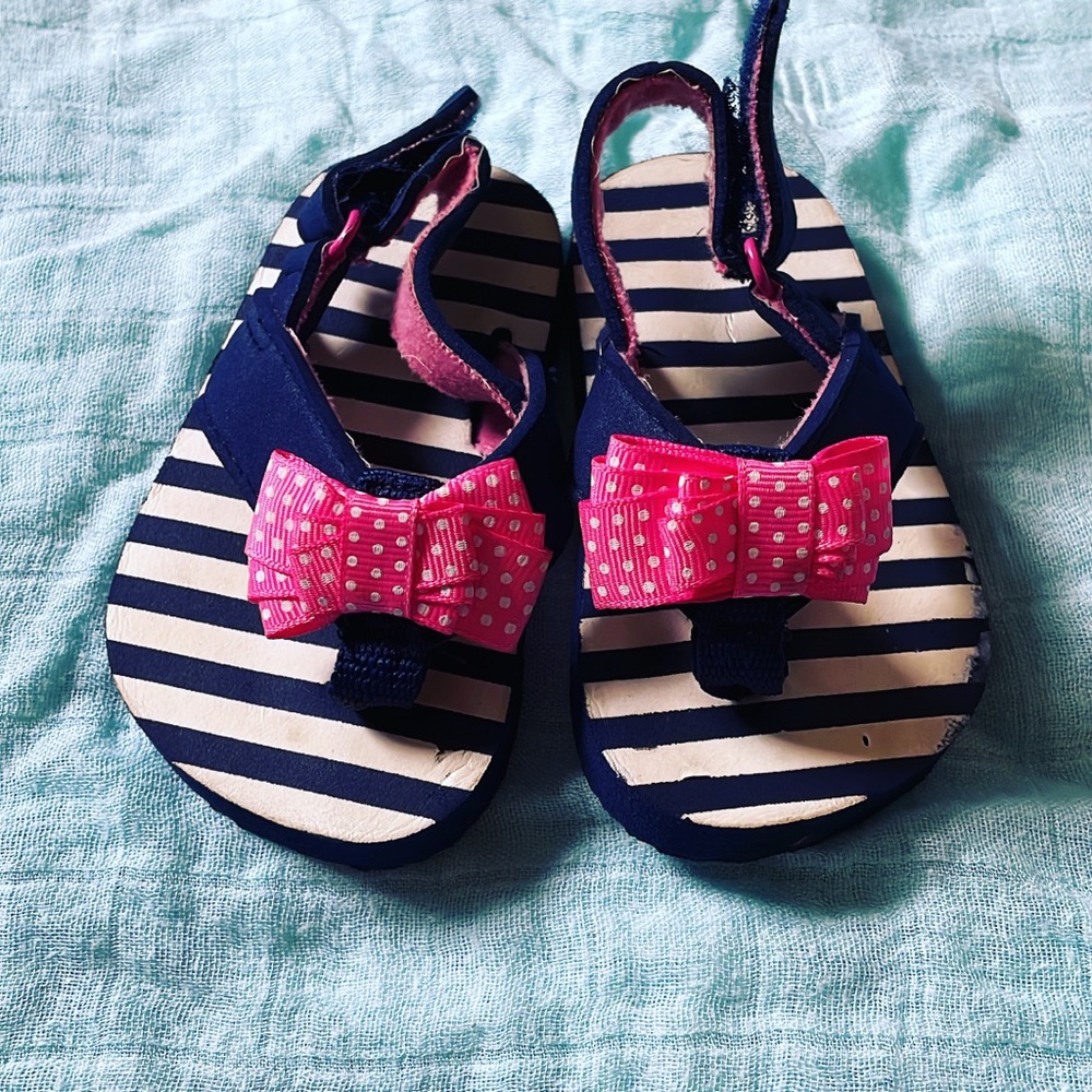 Baby striped sandals